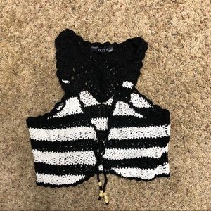 YETTS Los Angeles crocheted vest
